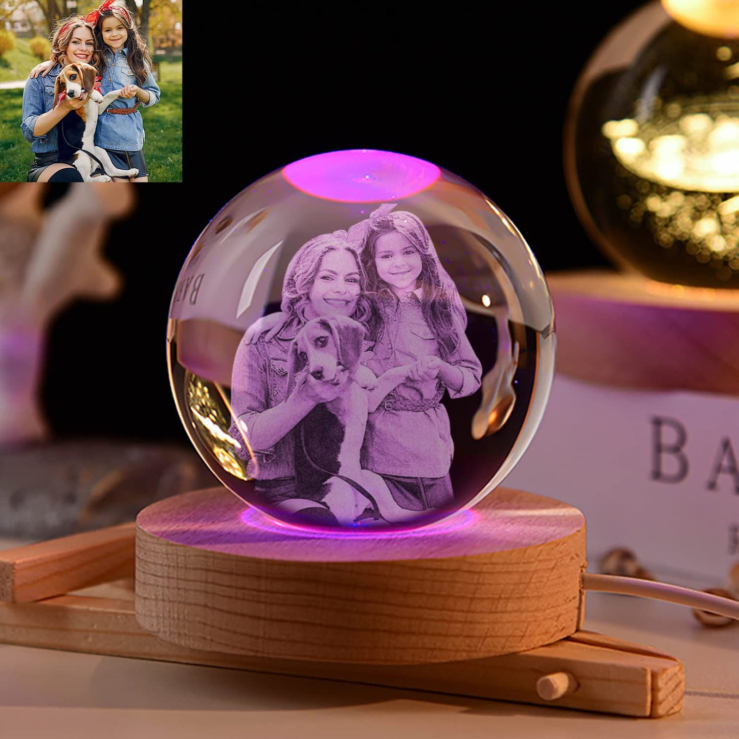 VeltoSphere™ — Personalized Crystal Keepsake